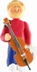 Male Musician Cello Ornament (Blonde Hair)